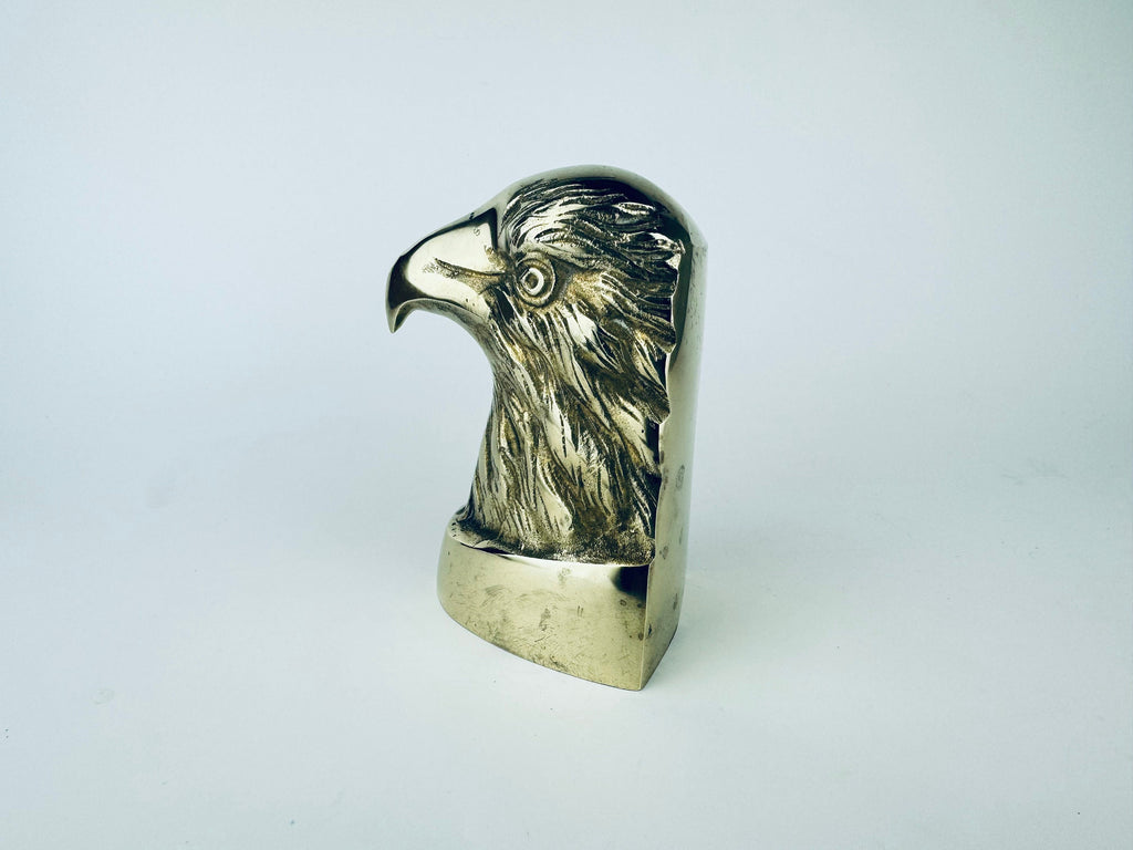 Product image for 'vintage brass eagle bird bookend attractive aged metal patina' (view 6d29de)