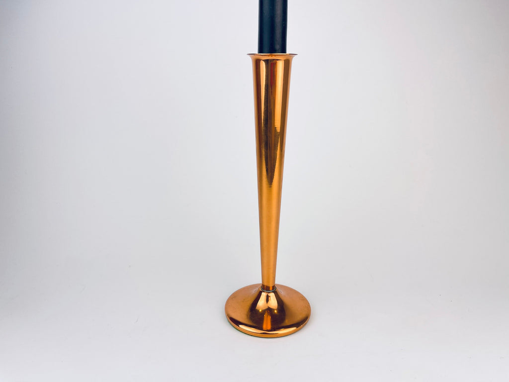 Product image for 'vintage copper candlestick holder vase made by coppercraft guild attractive aged metal patina' (view bf966a)