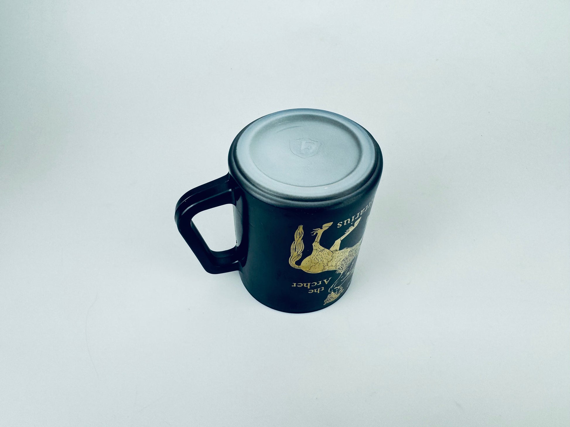 Product image for 'vintage sagittarius the archer zodiac black gold federal milk coffee glass mug astrological centaur gift' (view ebc5af)