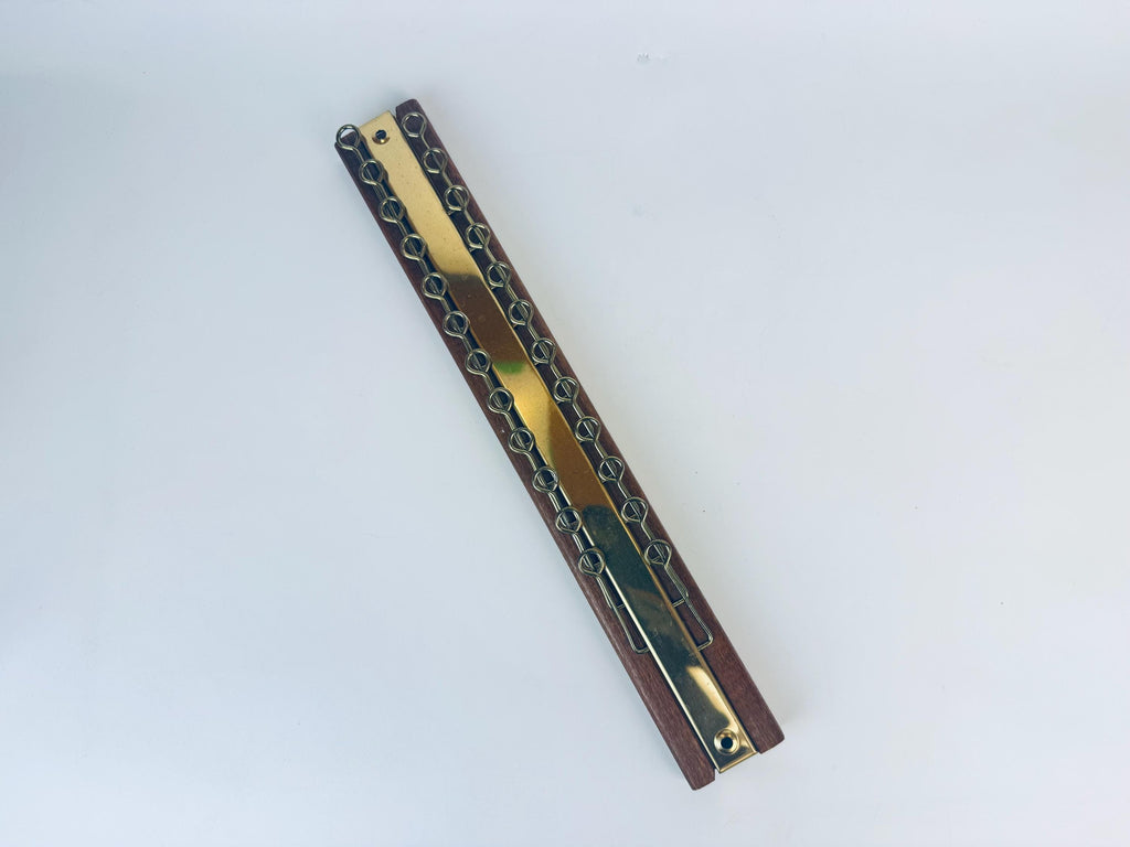 Product image for 'vintage wood gold metal wall mounted tie scarf belt organizer' (view 637811)