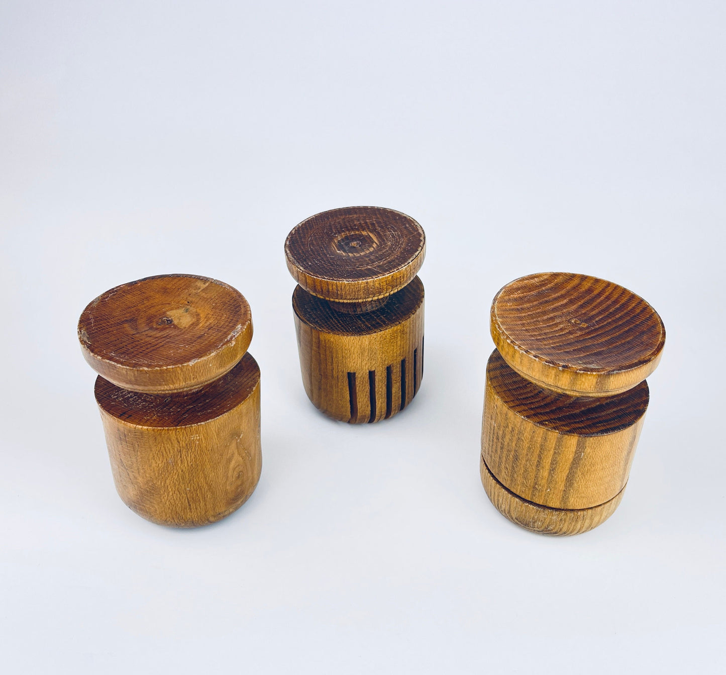 Product image for 'vintage 1970s wood desk organizer set pencil paperclip letter holders' (view 306383)