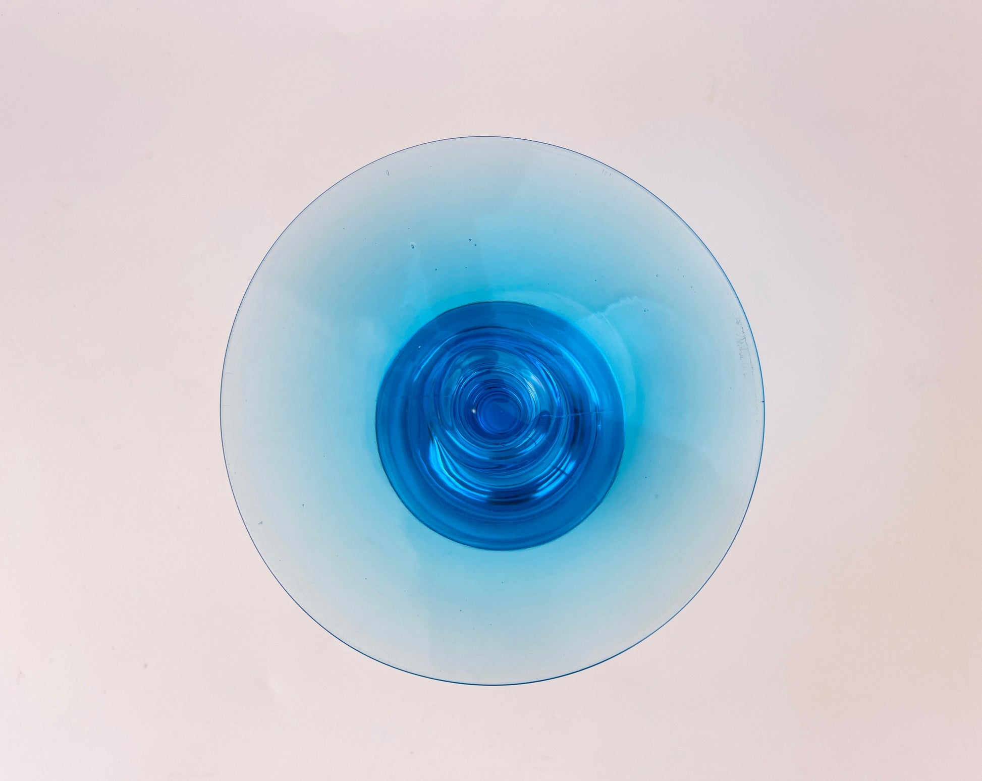 Product image for 'vintage fostoria electric blue glass candlestick holder' (view c074ce)