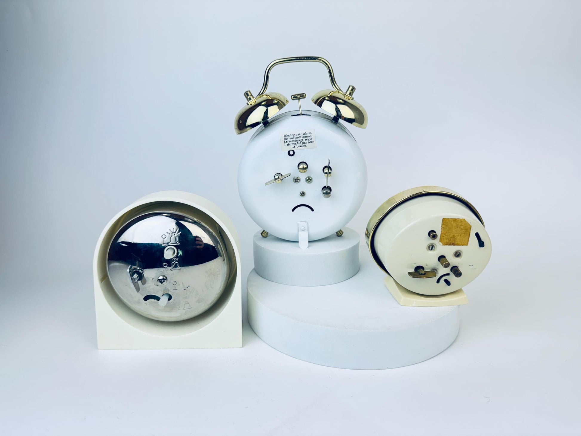 Product image for 'vintage westclox wind up tabletop alarm clocks made in usa canada china clocks sold separately' (view 2b7807)