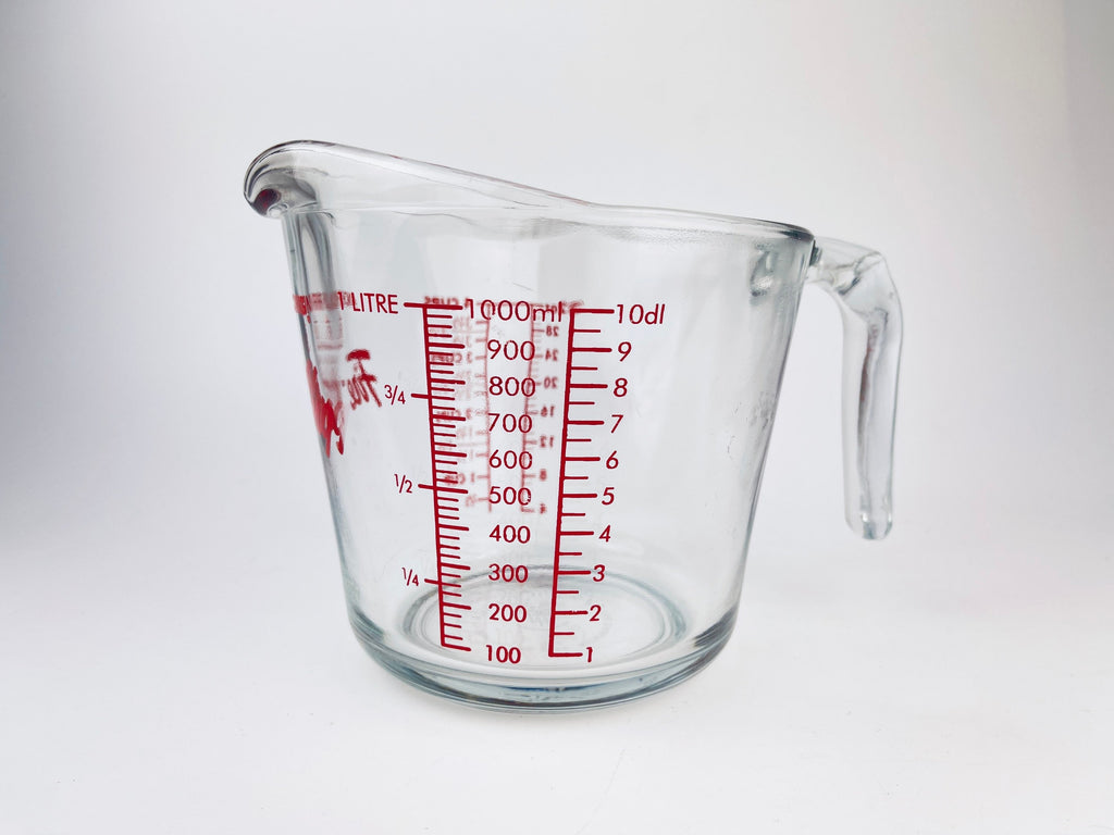 Product image for 'vintage pyrex glass measuring cup 4 cups 32 oz metric imperial system 699' (view 691ddd)