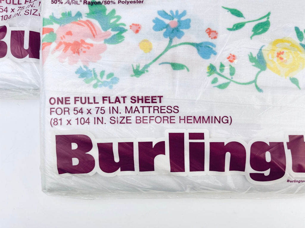 Product image for 'vintage burlington lustersoft full double flat sheet pillow case new old stock nos made in canada sold separately' (view 330a24)