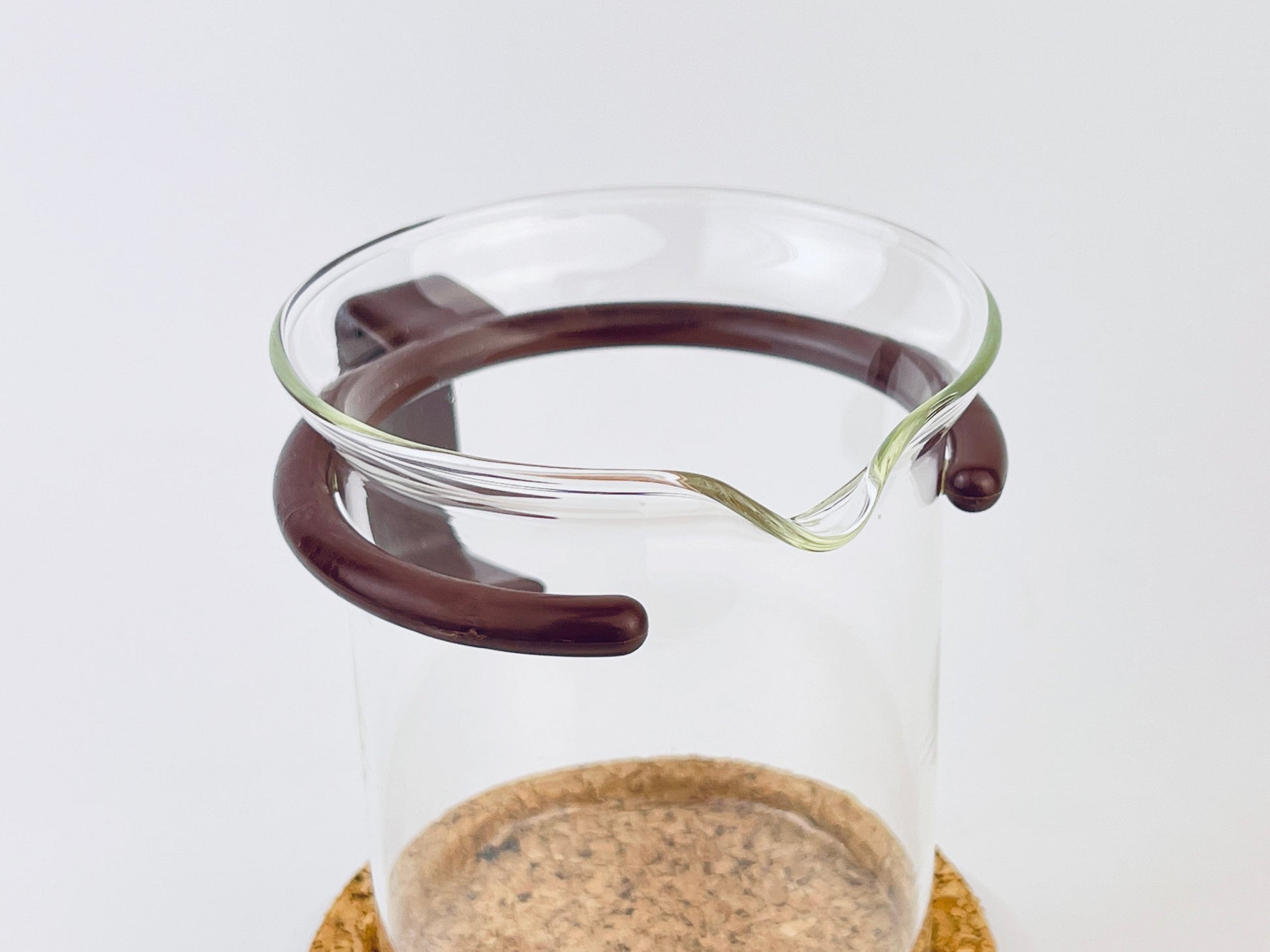 Product image for 'vintage brown bodum espresso demitasse glass coffee creamer sugar bowl set set of two 2' (view 3f62aa)