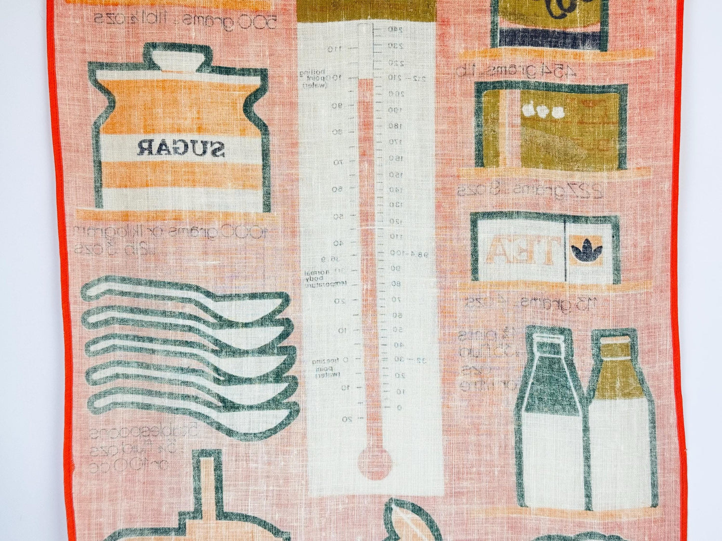 Product image for 'vintage kitchen conversion tea towel wall hanging made in canada' (view 560ab9)