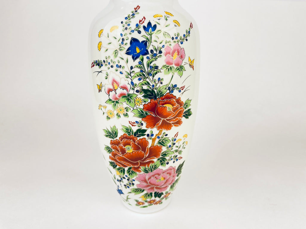 Product image for 'vintage shibata japan floral ceramic vase mid century elegance' (view e09a75)