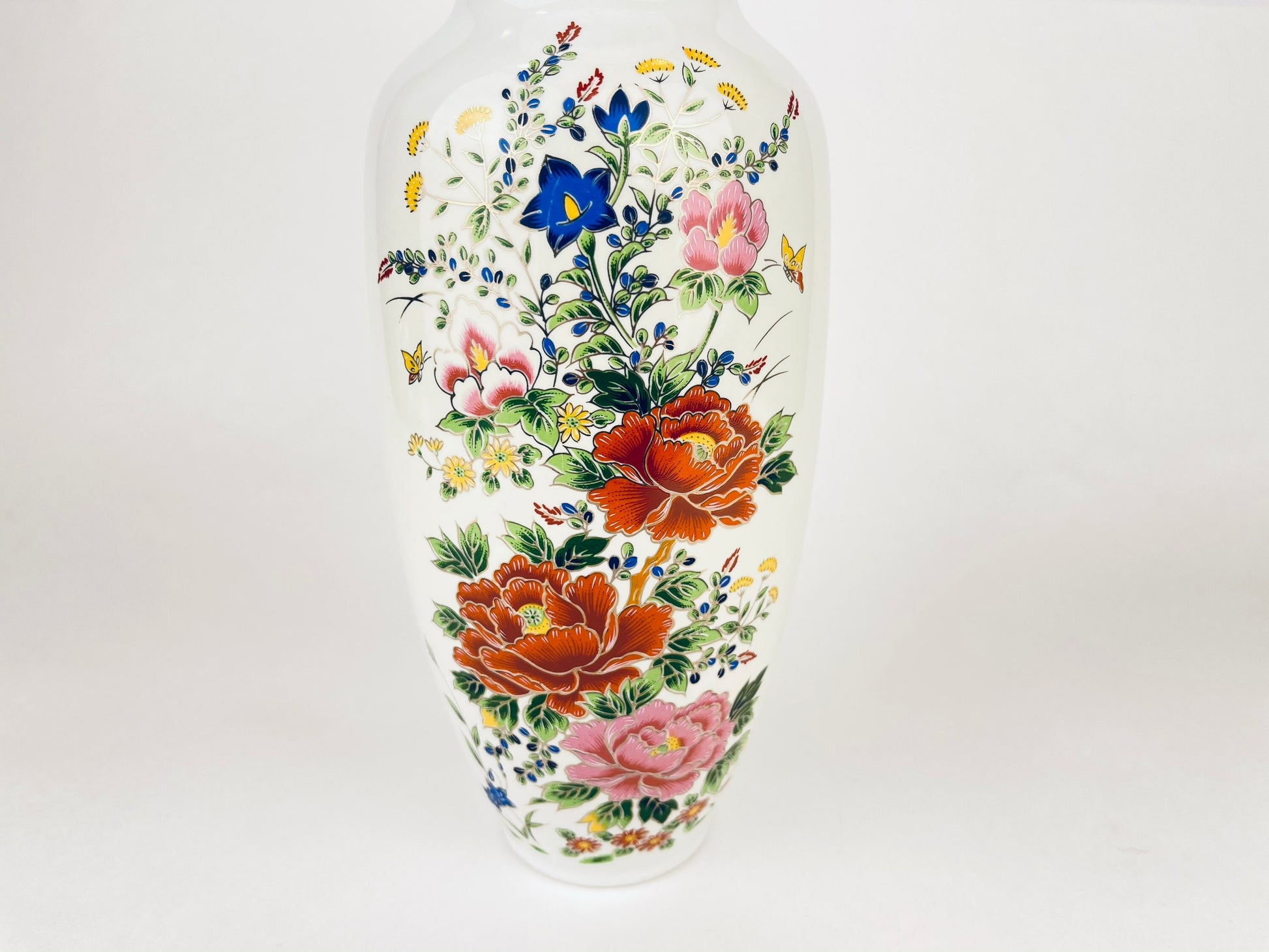 Product image for 'vintage shibata japan floral ceramic vase mid century elegance' (view e09a75)