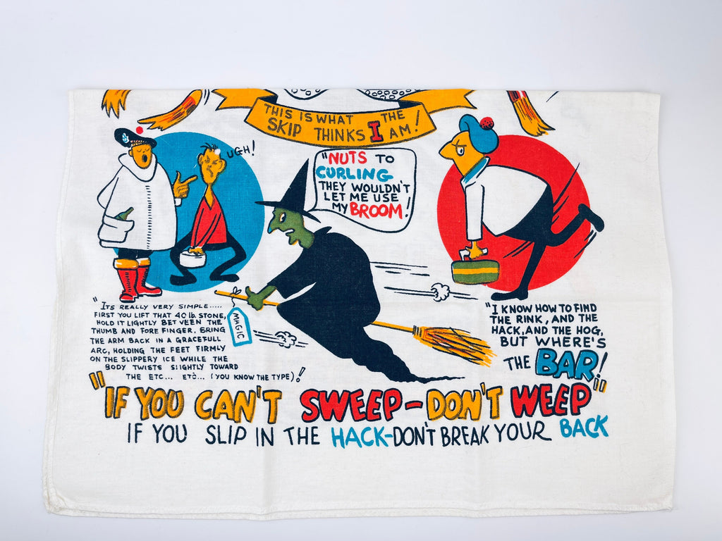 Product image for 'vintage curlers crying tea towel excellent curlers gift' (view 41775e)