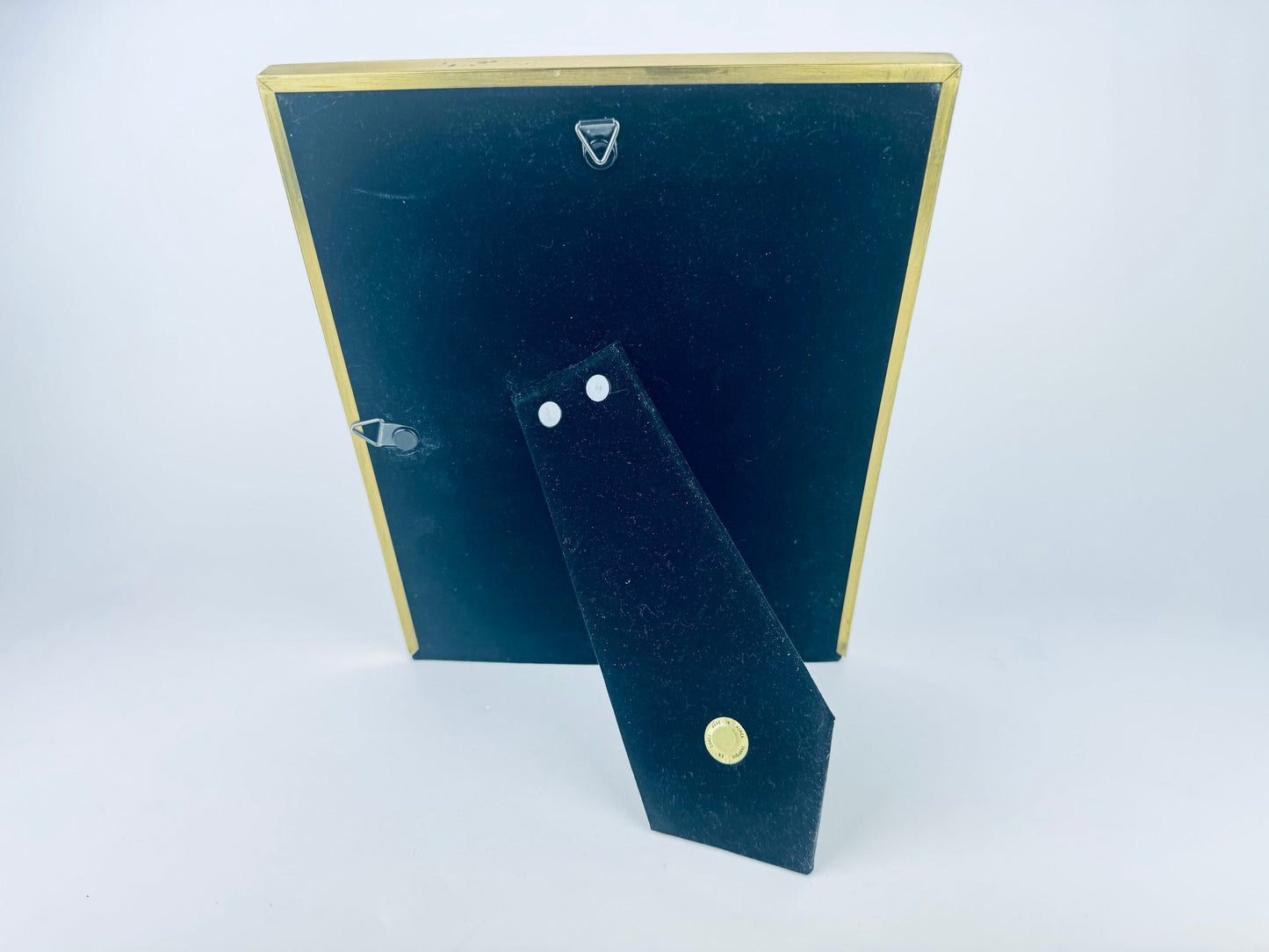Product image for 'vintage solid brass gold tabletop picture frames hand polished lacquer coated made in korea sold separately' (view ab5aba)