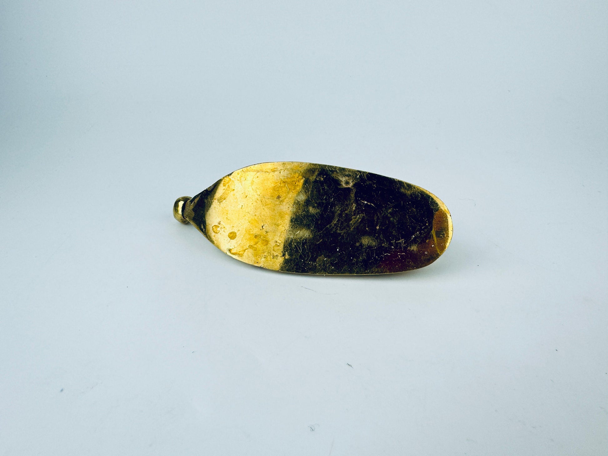 Product image for 'vintage etched brass slipper ashtray attractive aged metal patina made in turkey' (view 7fb832)