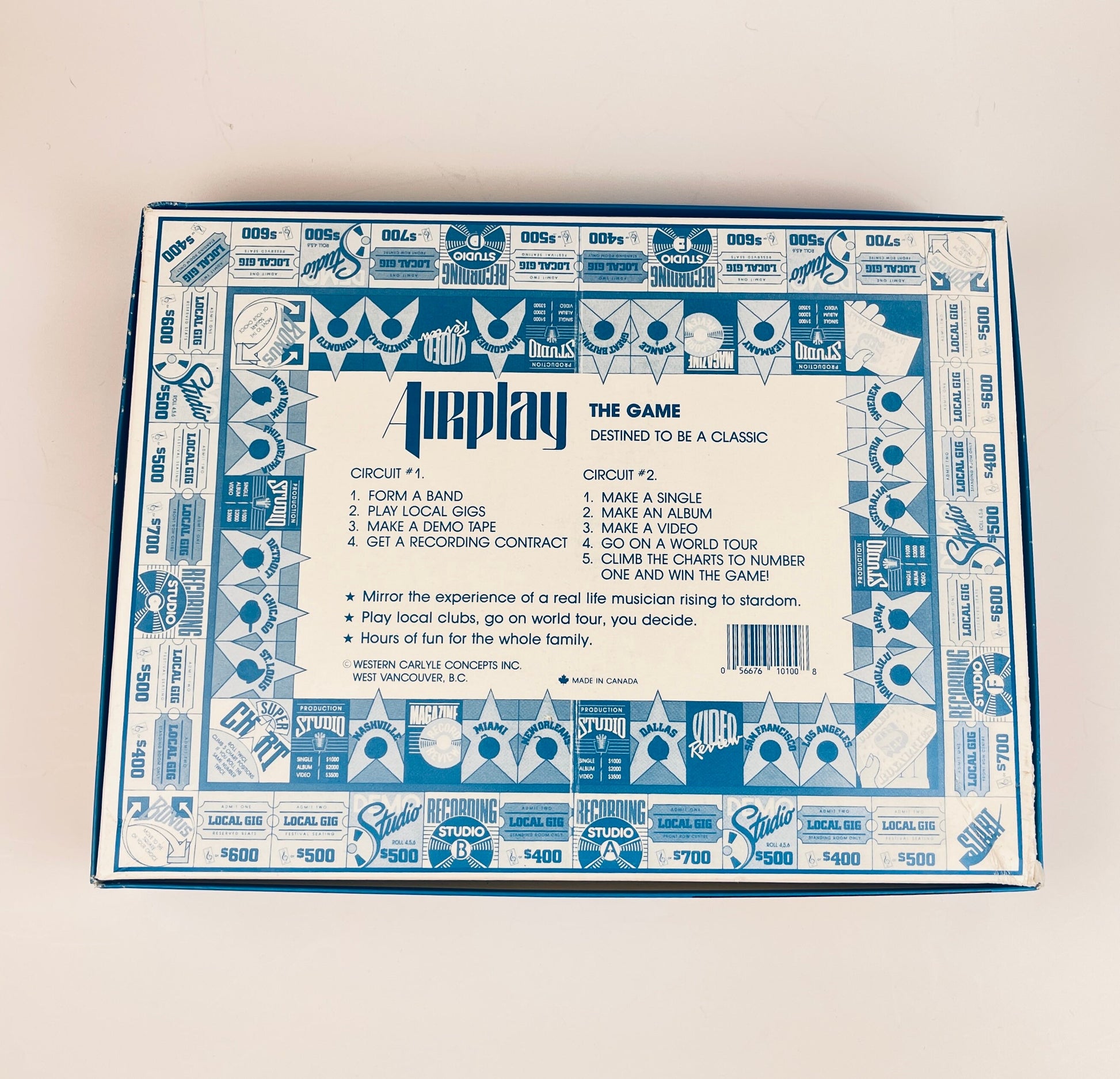 Product image for 'vintage airplay the board game form your own band challenge the road to stardom a family game made in canada' (view 3e6bd2)
