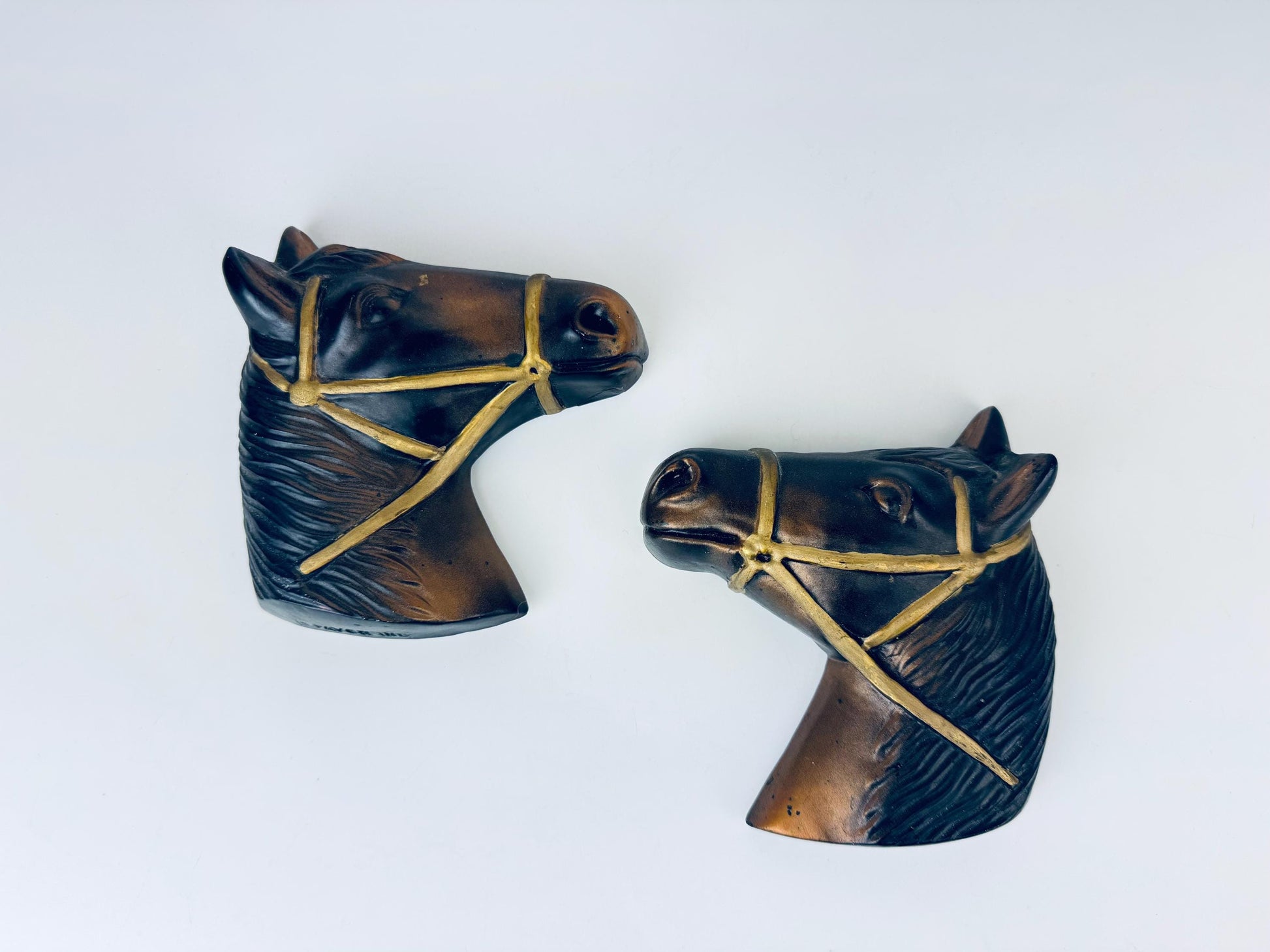 Product image for 'vintage chalkware horse wall hangings equestrian farmhouse decor' (view 8e1139)