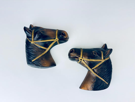 Product image for 'vintage chalkware horse wall hangings equestrian farmhouse decor' (view 8e1139)