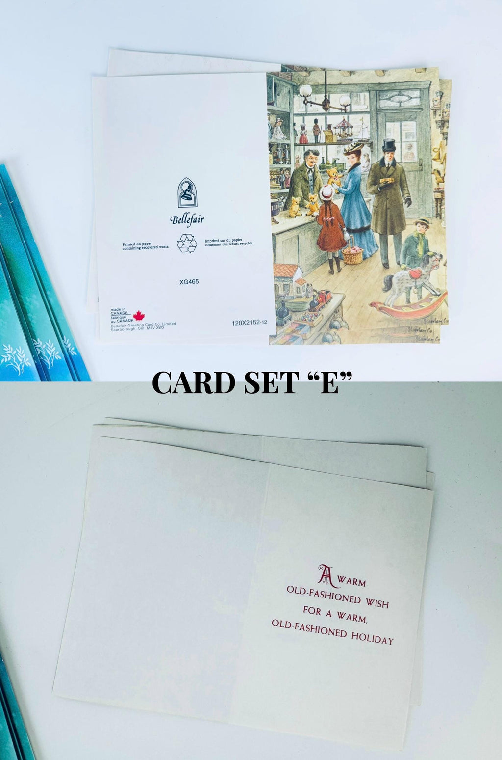 Product image for 'vintage bellefair christmas cards seasonal cards envelopes made in canada new old stock nos' (view 376b05)