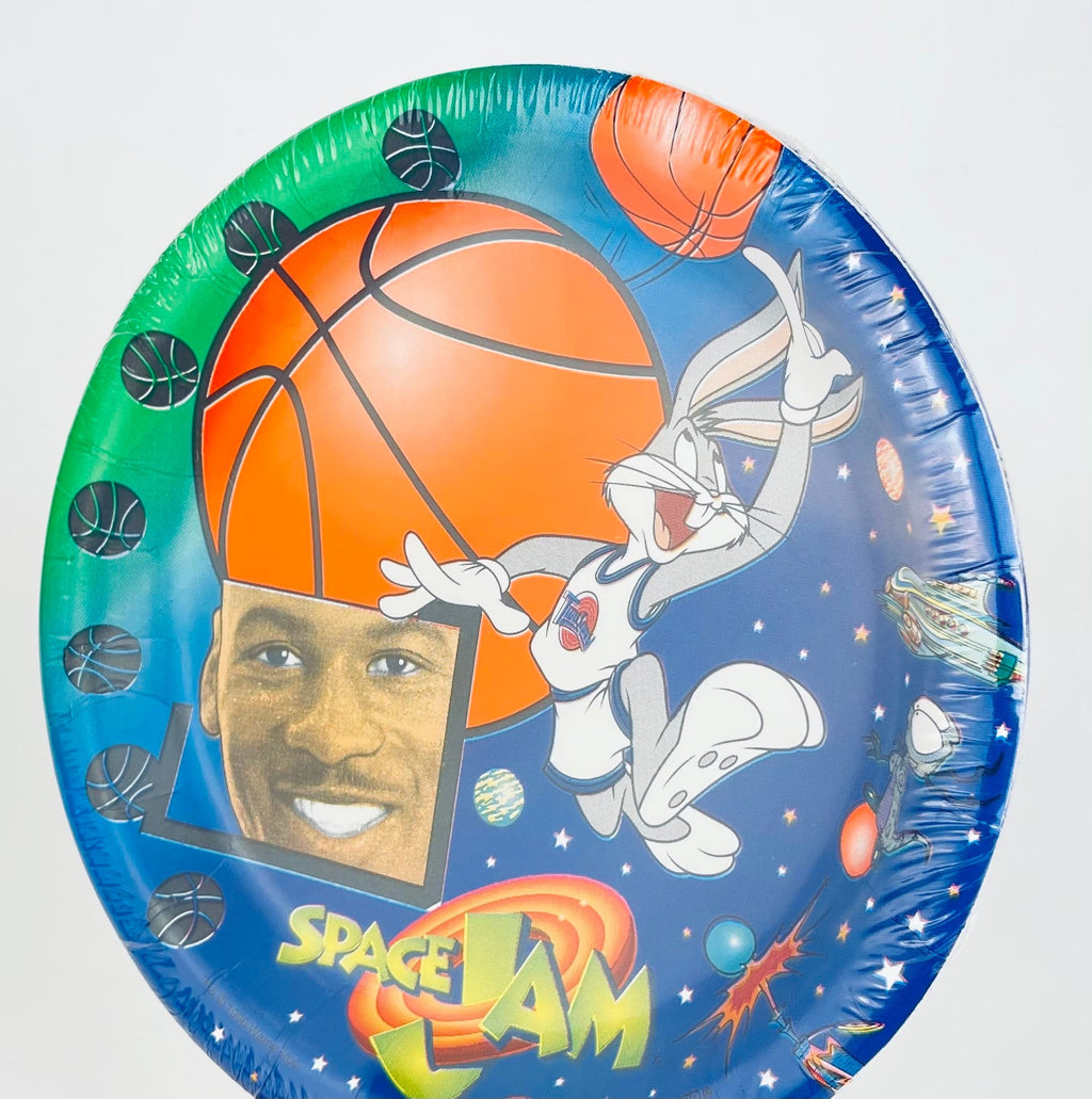 Product image for 'vintage space jam tune squad 7 dessert paper plates package of eight 8 new original sealed' (view 0aaeb3)