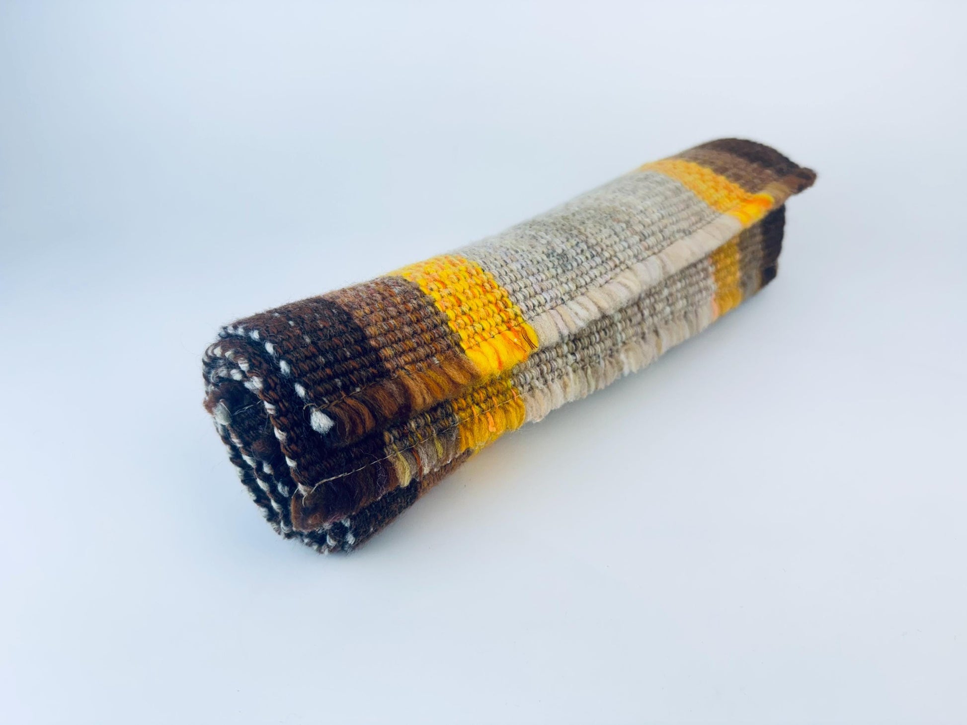 Product image for 'vintage beige brown striped fringe style place mats sets sold separately' (view f11733)