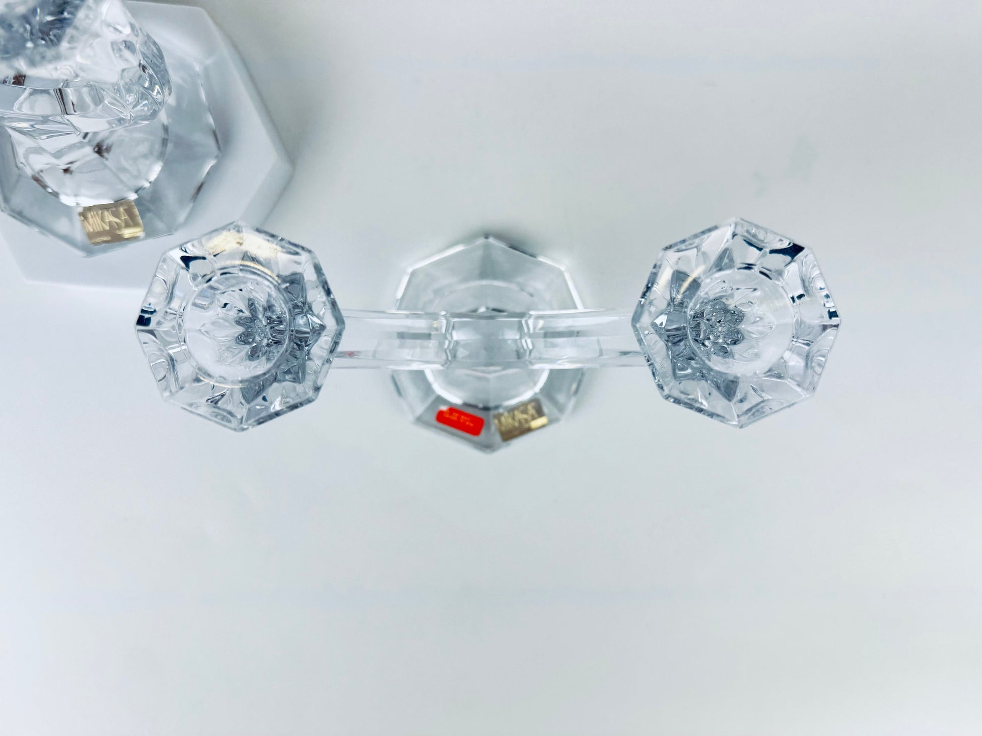 Product image for 'vintage mikasa austria crystal dual candlestick holders set of two 2' (view dfed4f)