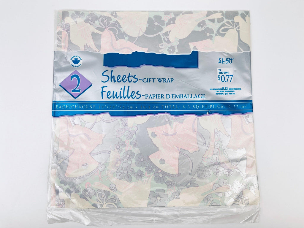 Product image for 'vintage wrapping paper sheets new old stock nos packs sold separately' (view 25052a)