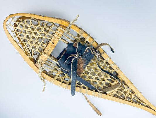 Product image for 'vintage wood leather snowshoes rustic cabin decor' (view 71bdb5)