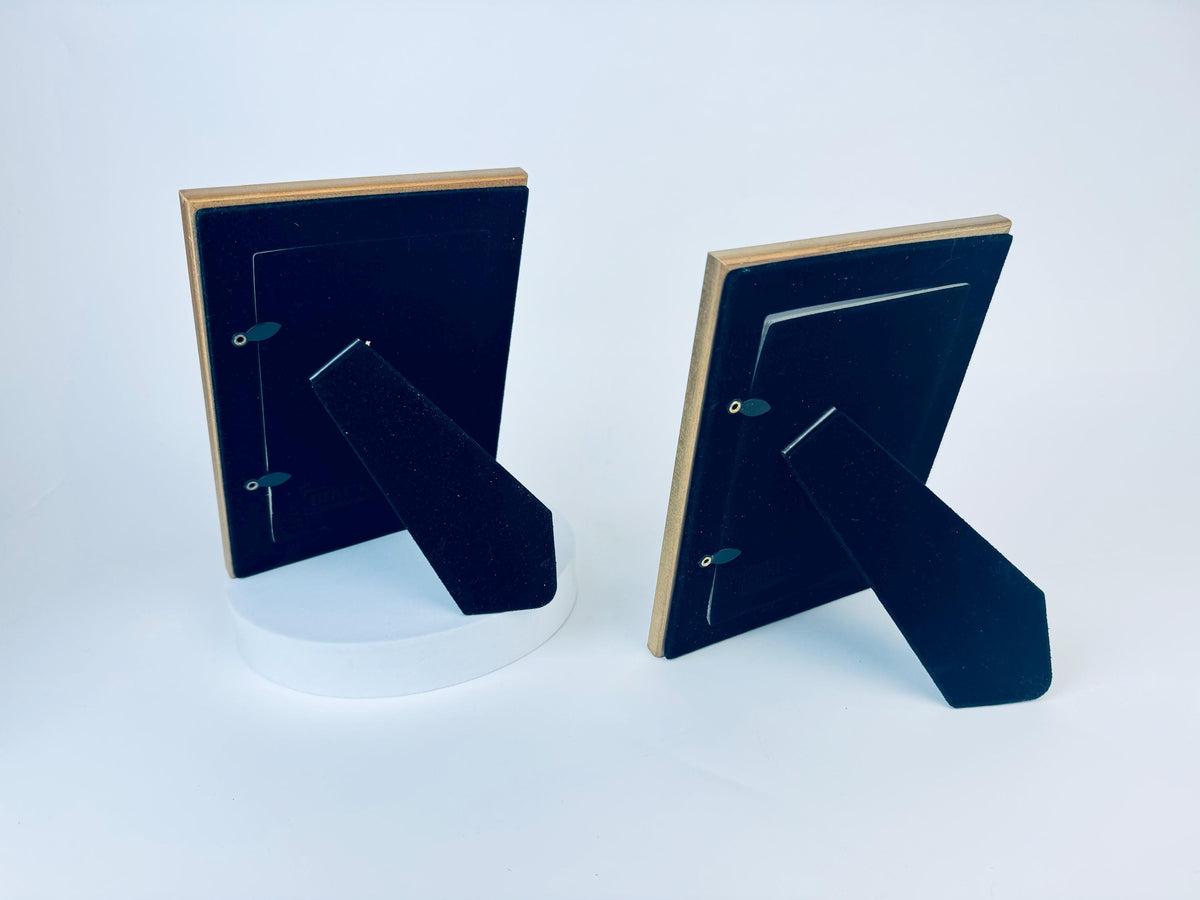 Product image for 'vintage floral rose painted gold solid wood tabletop picture frames 4 x 6 sold separately' (view ac99ba)