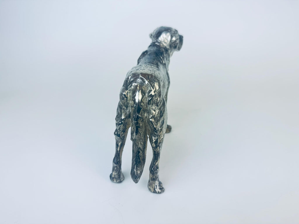 Product image for 'vintage silver metal saint bernard dog sculpture made in japan' (view b3bc5d)