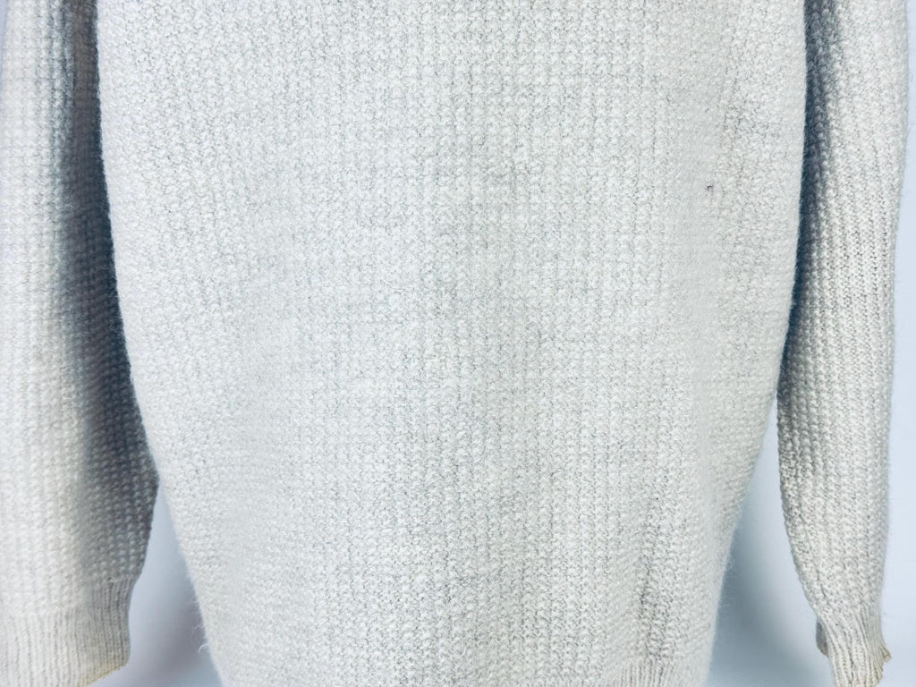 Product image for 'vintage beige waffle knit wool cardigan timeless texture wooden buttons' (view 712d93)