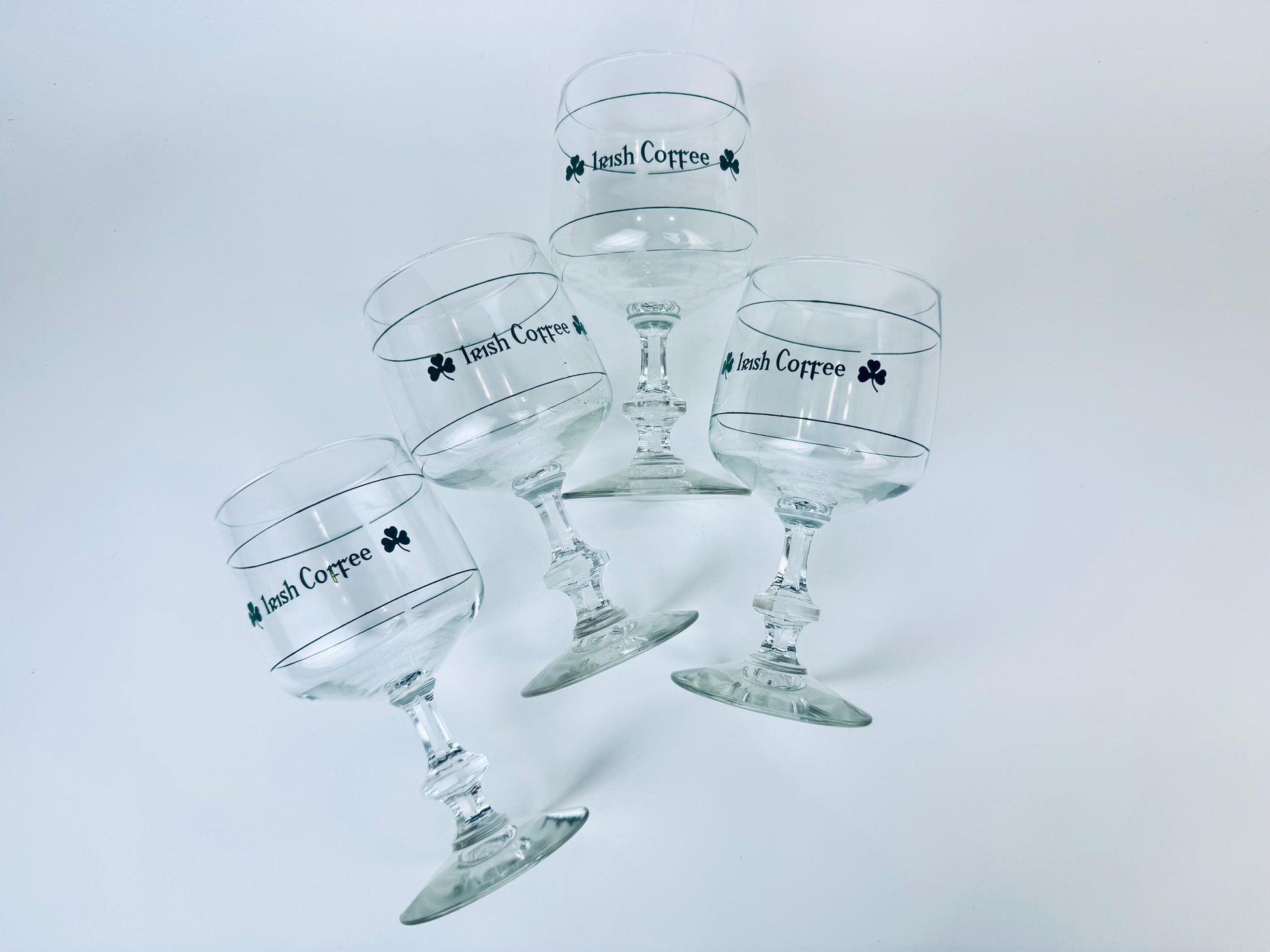 Product image for 'vintage irish coffee pedestal glasses goblets set of four 4' (view 0ebc97)