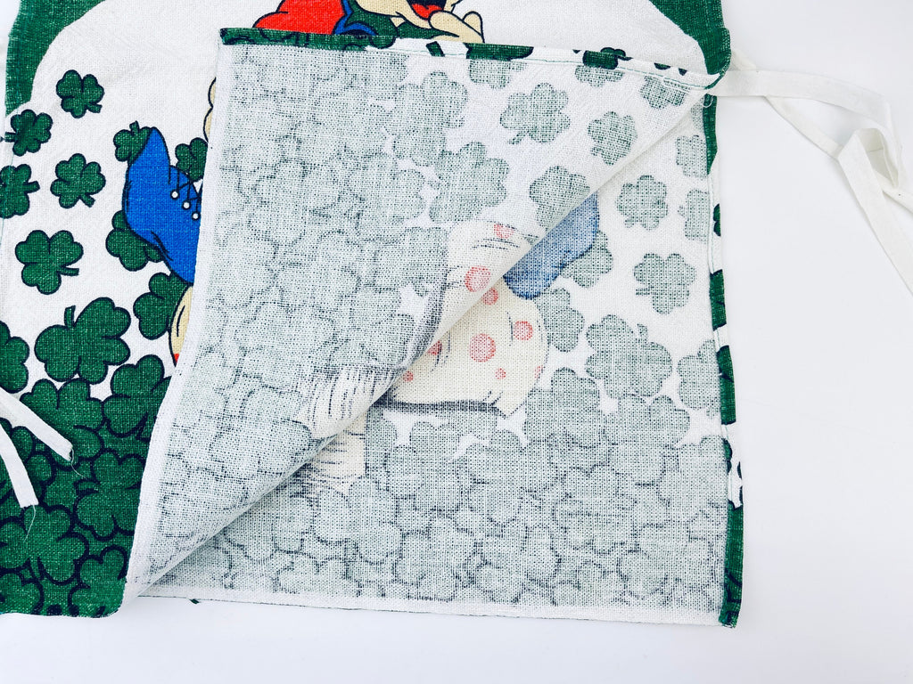 Product image for 'vintage 1970s merry mushroom cotton bib vest whimsical retro charm' (view c2a470)