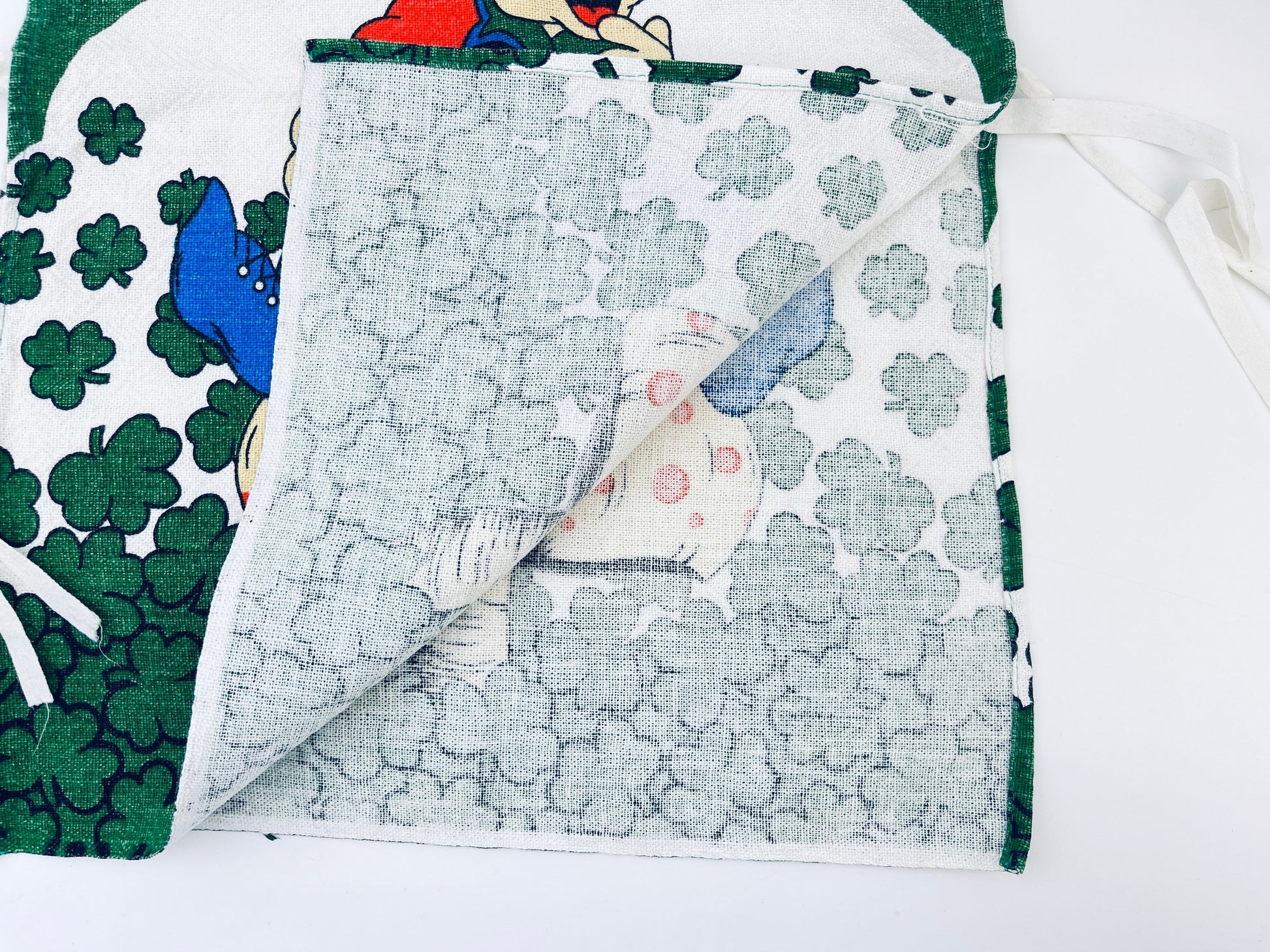 Product image for 'vintage 1970s merry mushroom cotton bib vest whimsical retro charm' (view c2a470)
