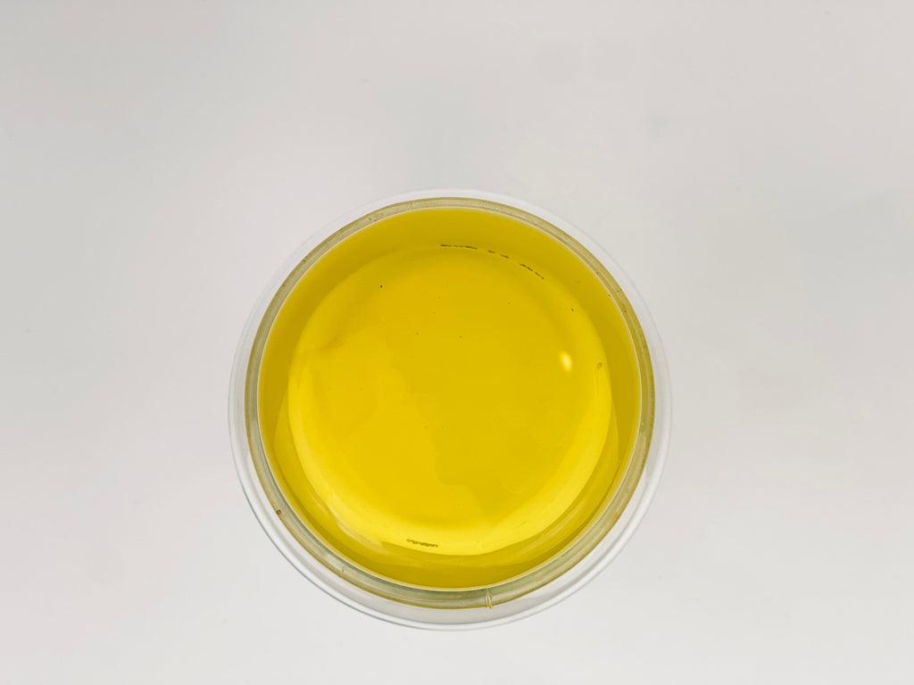 Product image for 'vintage tall airtight glass jar bold yellow lid' (view a25f0b)