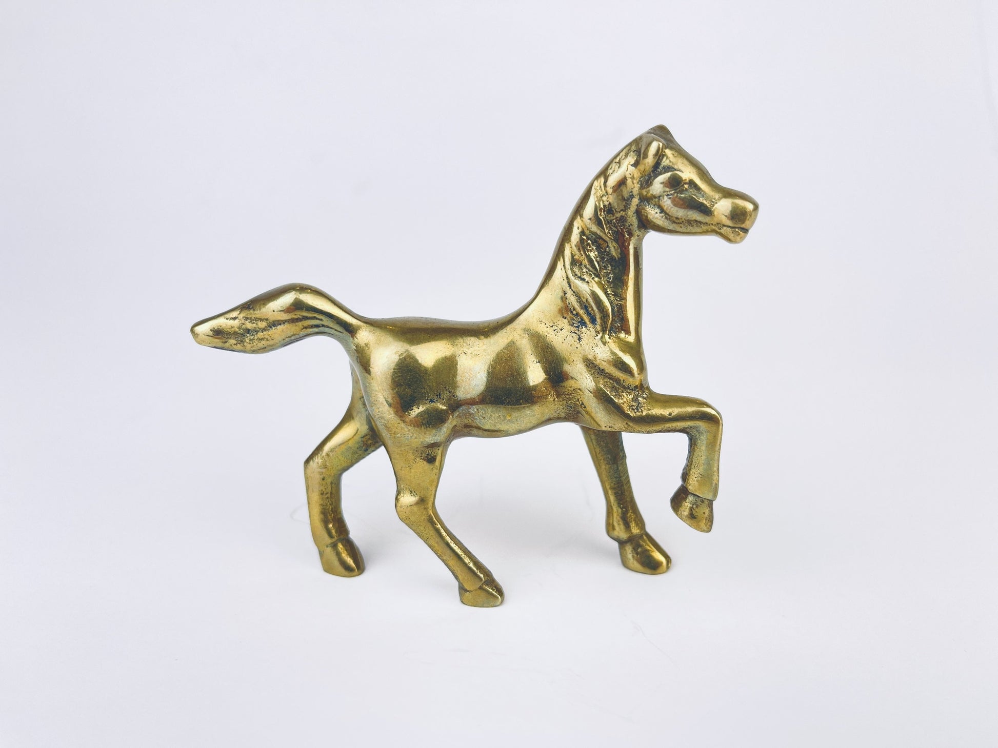 Product image for 'vintage solid brass tabletop horse sculpture' (view 9efbbe)