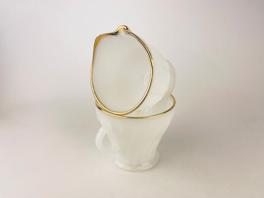 Product image for 'vintage fire king white gold gilt rim milk glass cream sugar bowl made in usa' (view d1c1cf)