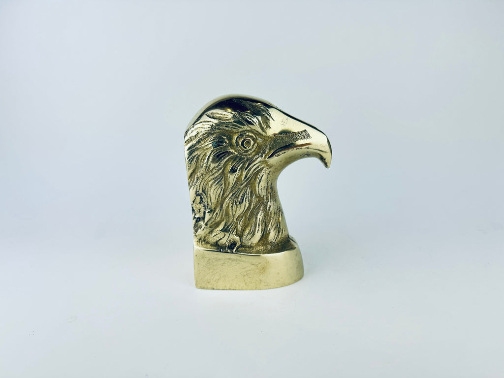 Product image for 'vintage brass eagle bird bookend attractive aged metal patina' (view 6a741f)