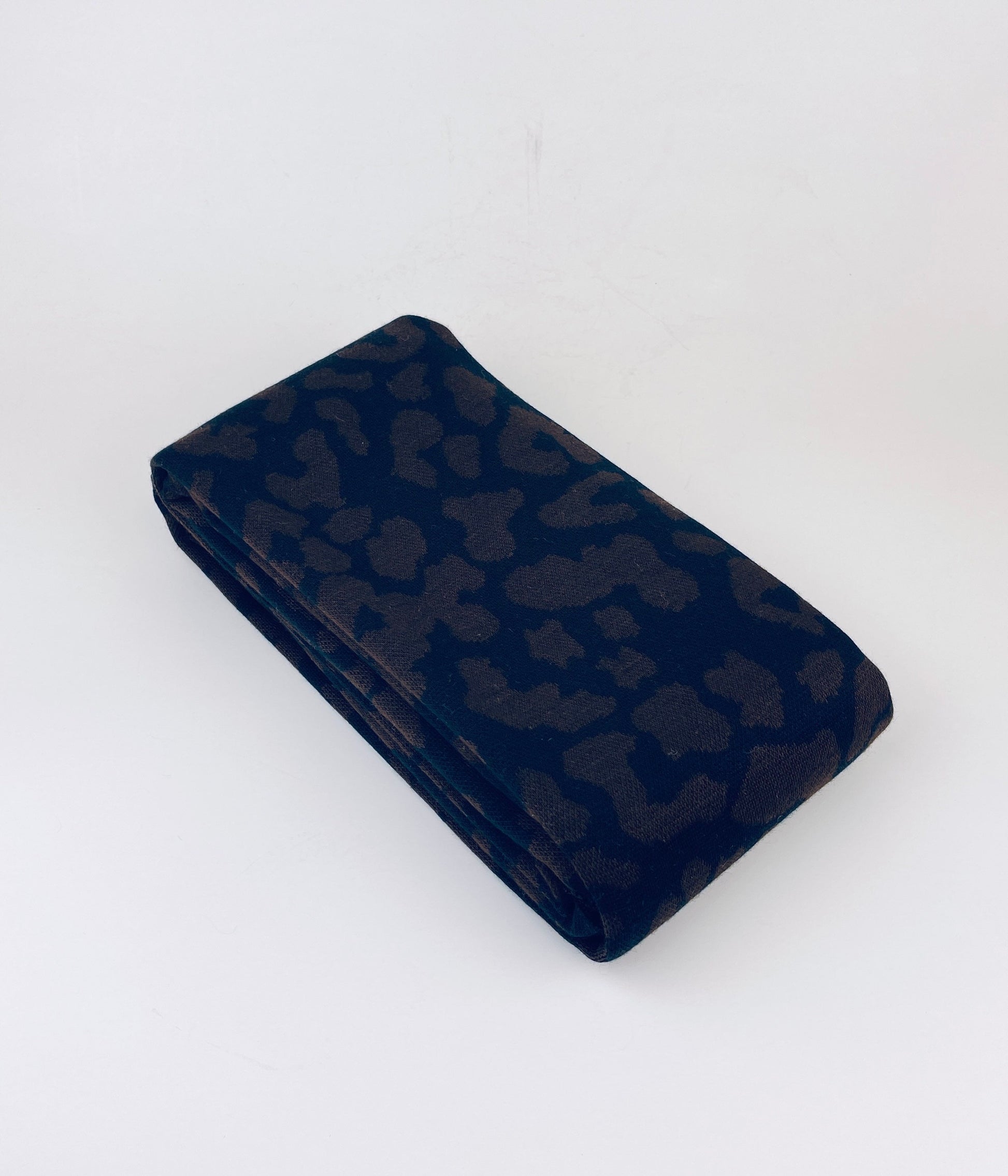 Product image for 'vintage eatons navy brown acrylic fabric animal print 46 x 64' (view ff225f)