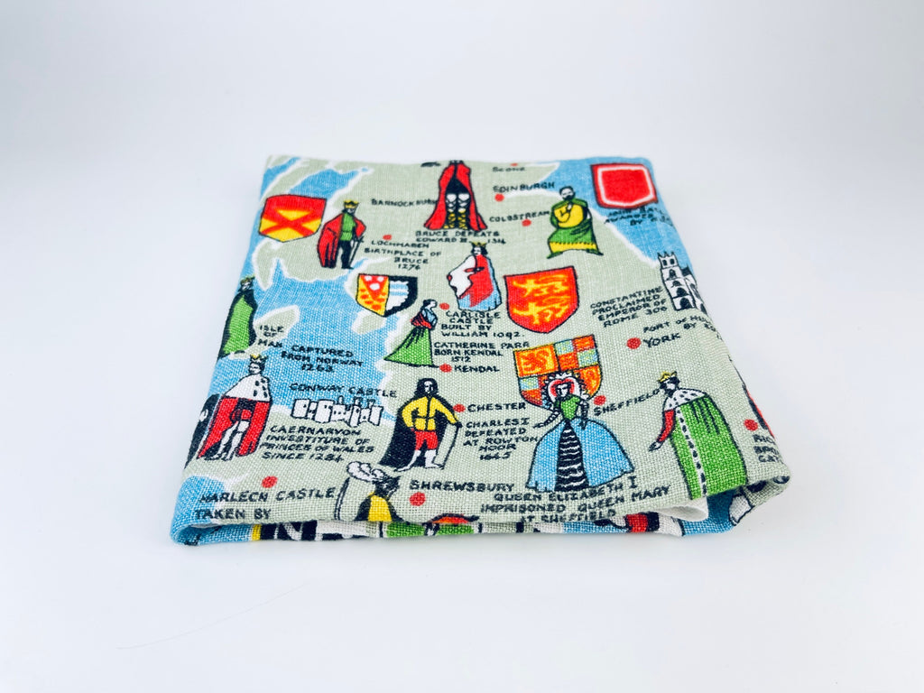 Product image for 'vintage map of royal britain tea towel all pure linen made in ireland' (view ecff6a)