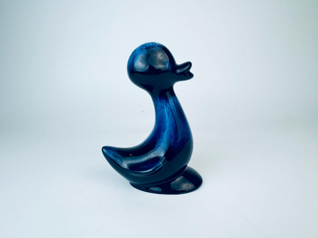 Product image for 'vintage blue drip glazed duck figurine blue mountain pottery bmp made in canada' (view 05721f)