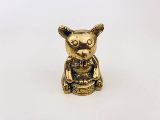Product image for 'vintage brass drumming bear figurine nursery childrens room decor' (view 5e789e)