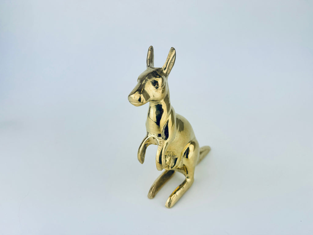Product image for 'vintage solid brass kangaroo joey figurine' (view 2824b0)