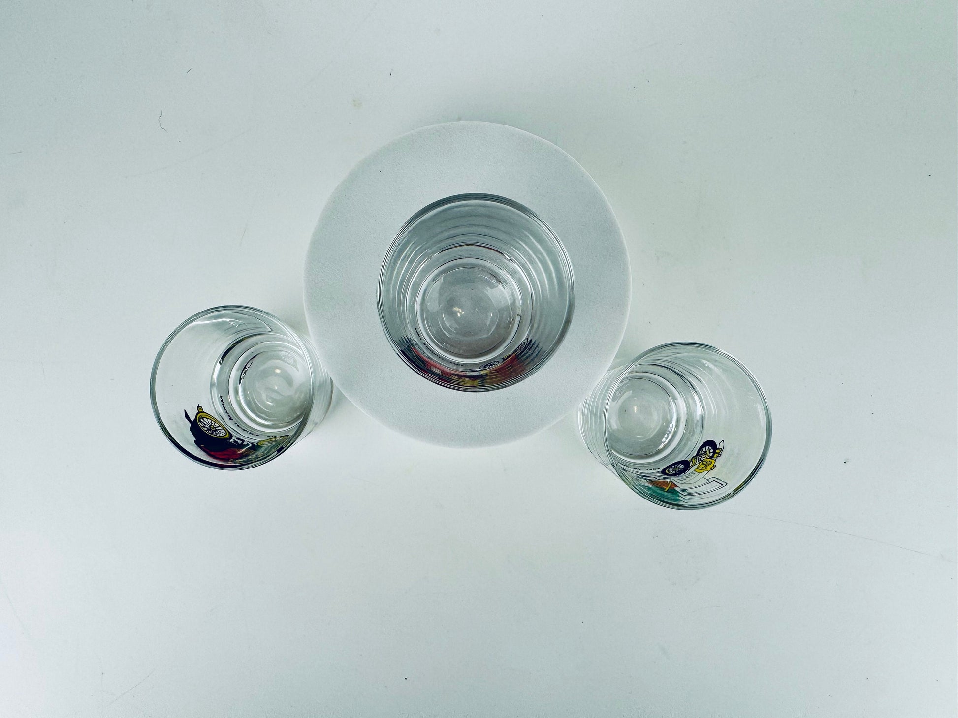Product image for 'vintage antique car shot glasses set of three 3' (view 8e8a71)