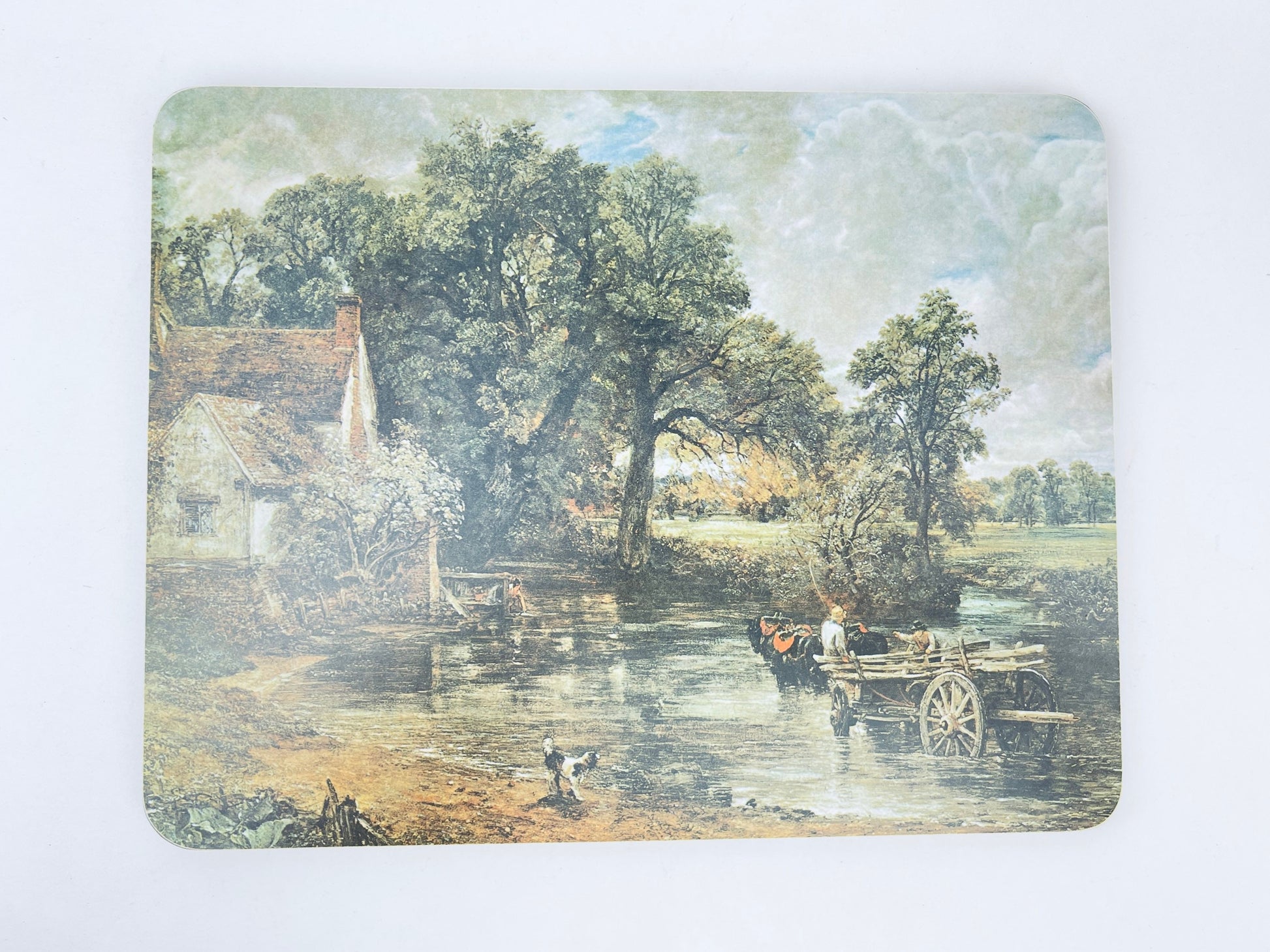 Product image for 'vintage rectangular placemats john constable ra clover leaf set of four 4 melamine table mats made in united kingdom' (view 8c6431)