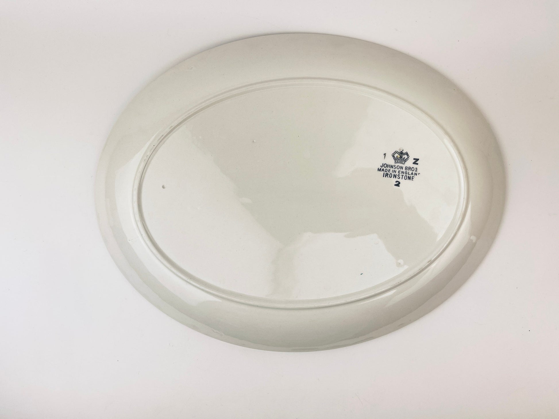 Product image for 'vintage pasadena johnson bros oval serving tray plater flower pattern ironstone made in england' (view 8b126d)