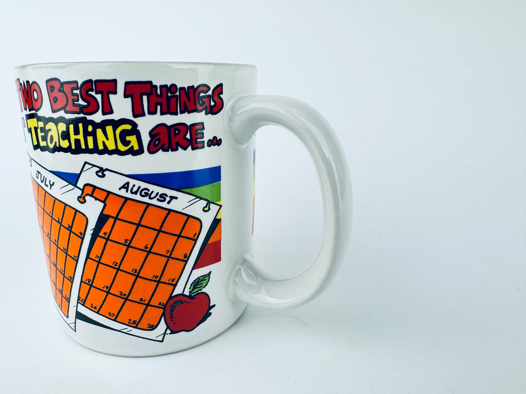 Product image for 'vintage funny teacher gift ceramic coffee mug made in korea by contenova' (view a24f30)