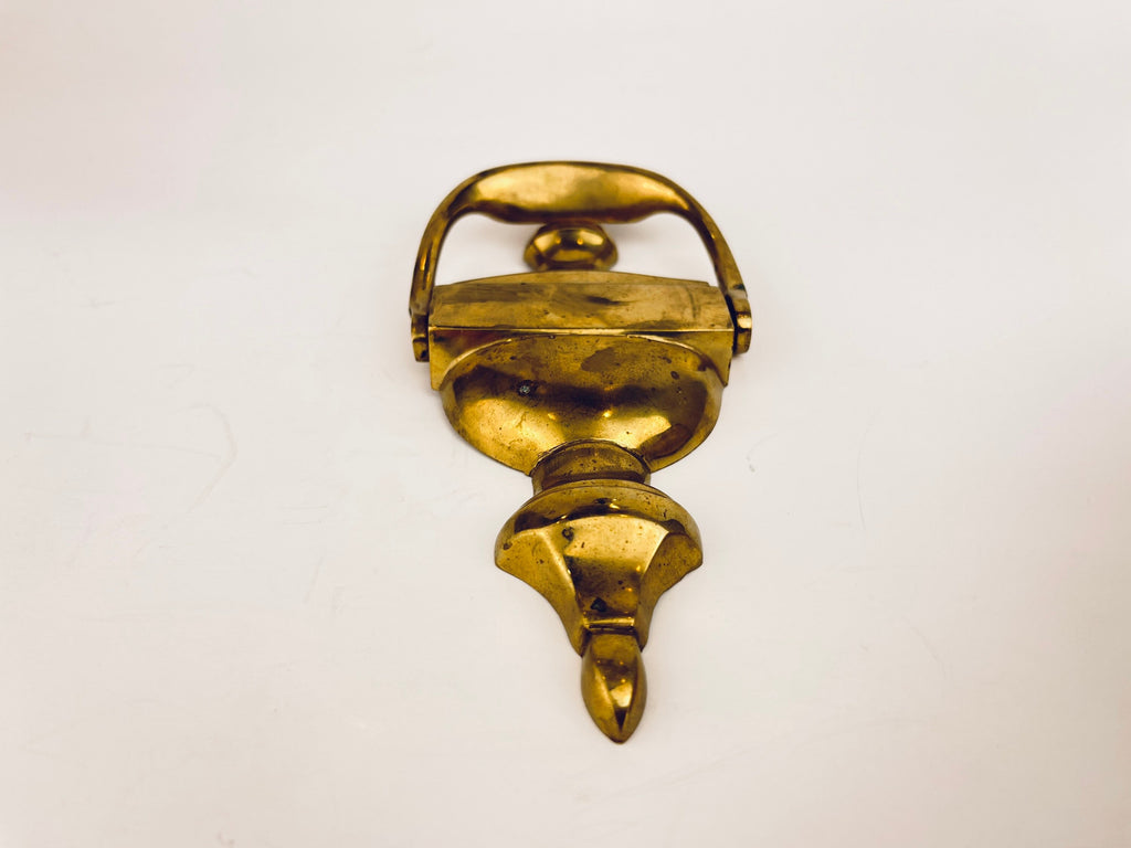 Product image for 'vintage brass door knocker attractive aged patina' (view bb8869)