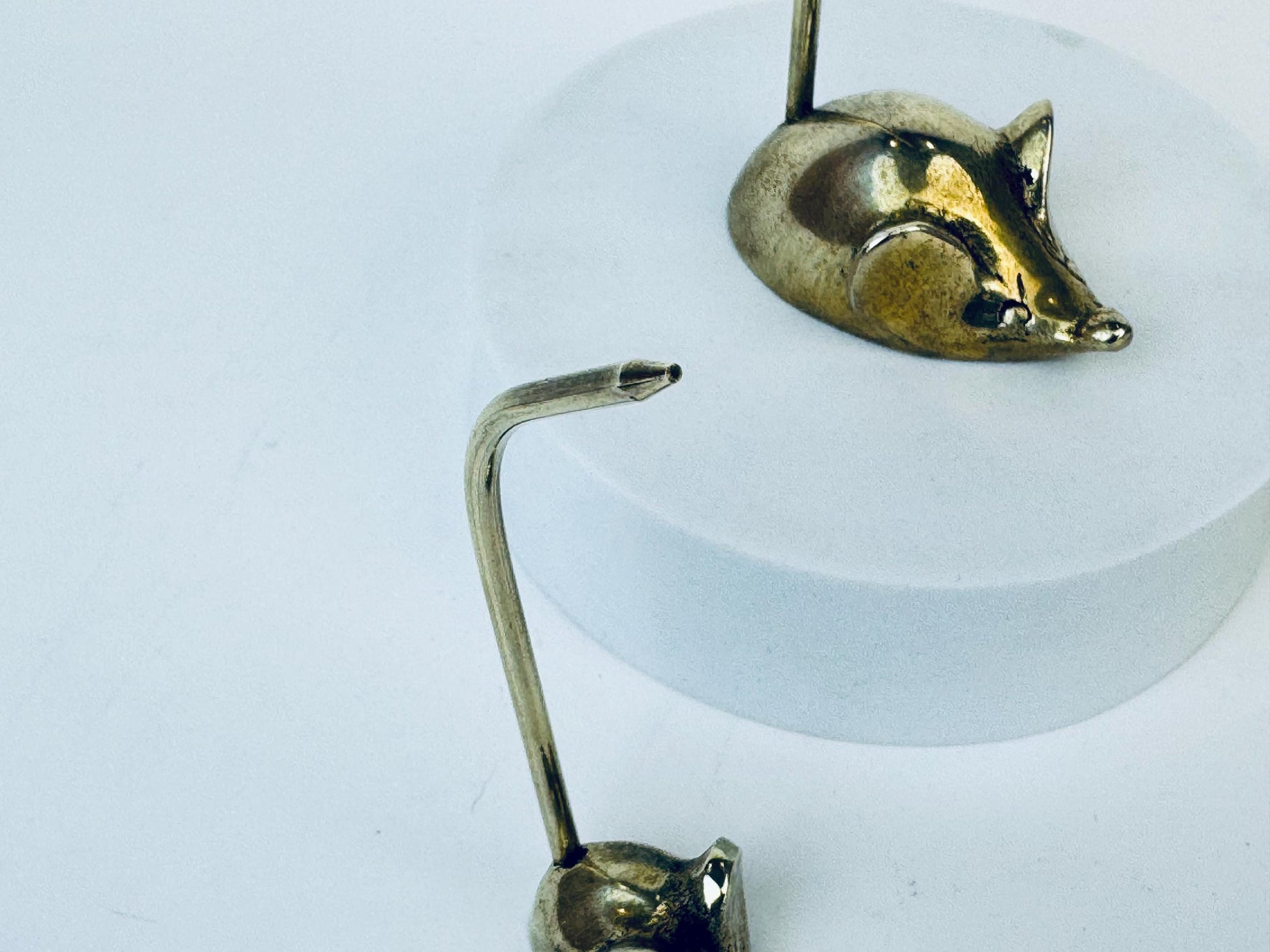 Product image for 'vintage small brass mice jewellery receipt storage set of three 3' (view 3810b8)