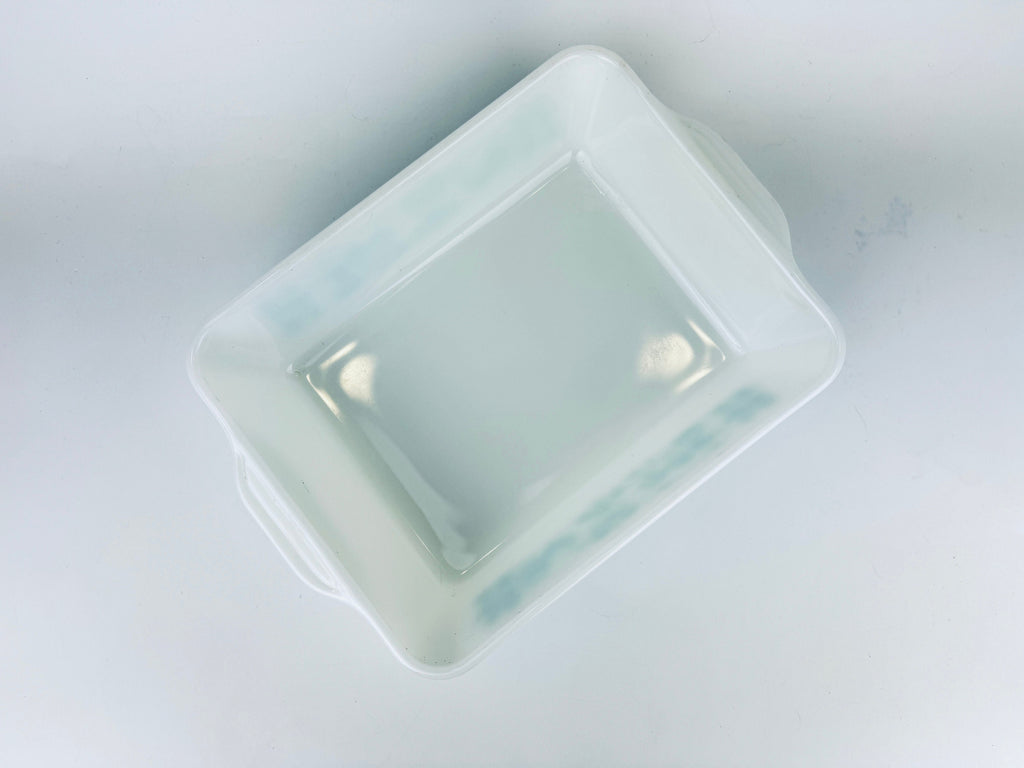Product image for 'vintage large butterprint amish pyrex refrigerator fridgie dish 503 1 1 2 qt made in usa' (view ed67b3)