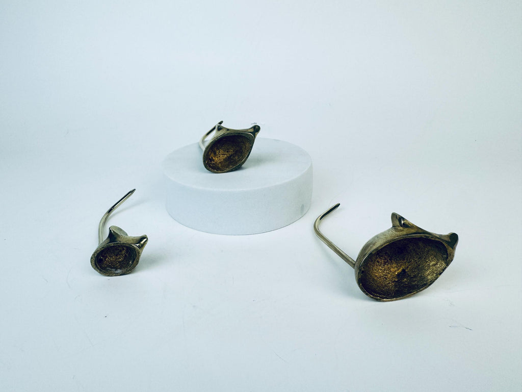Product image for 'vintage small brass mice jewellery receipt storage set of three 3' (view bfab45)