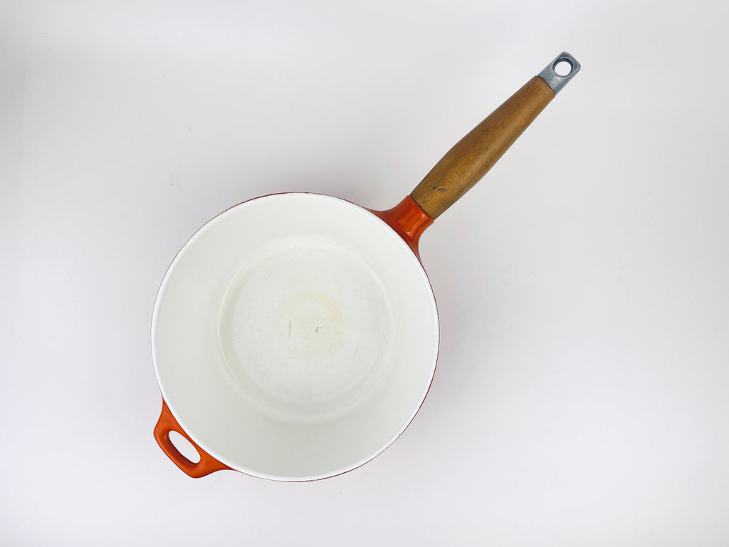 Product image for 'vintage copco ombre orange cast iron pot michael lax design made in denmark' (view b50df9)
