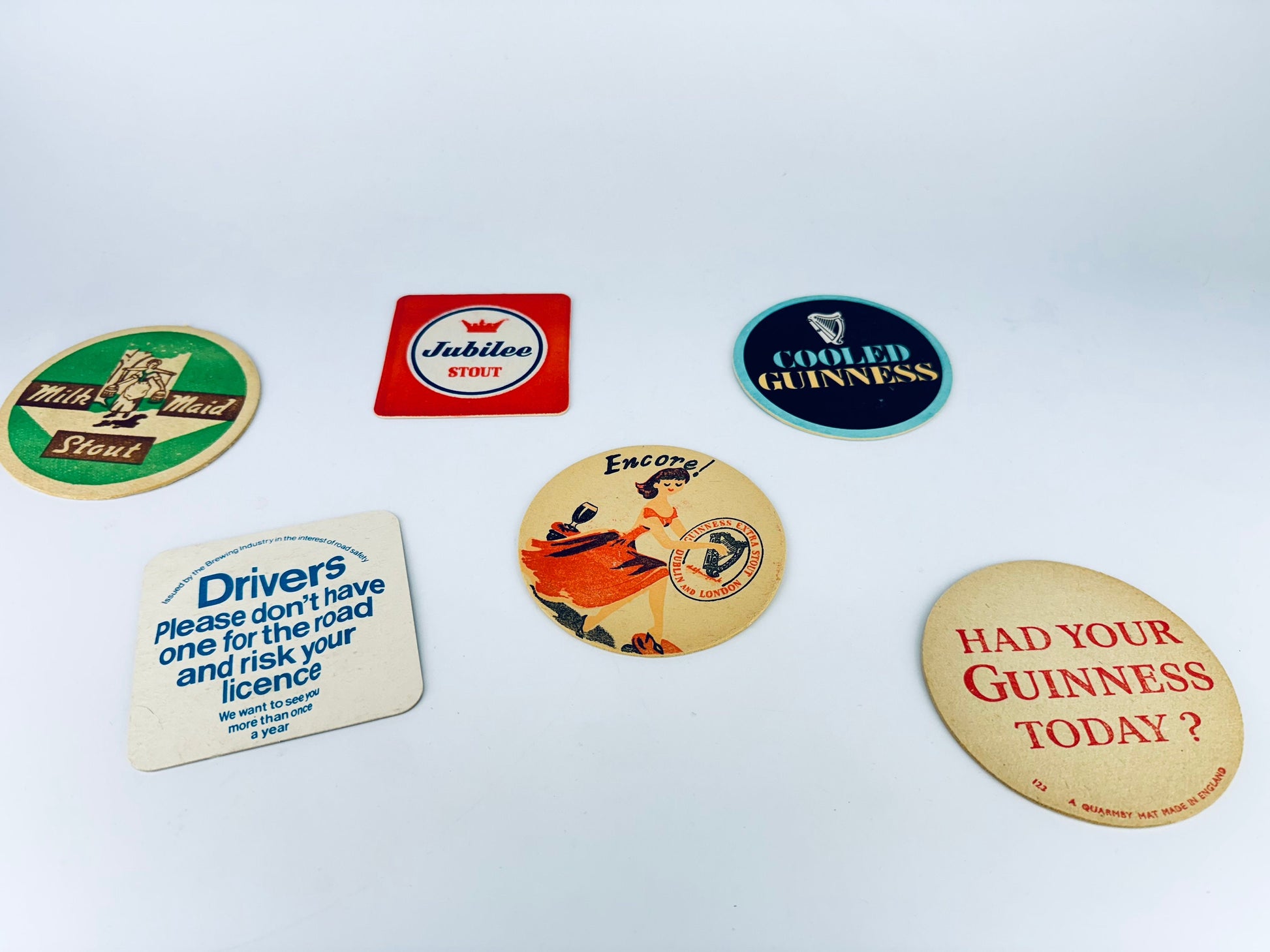 Product image for 'vintage european irish bar coasters beer cocktail mat sold separately' (view 8c0e15)